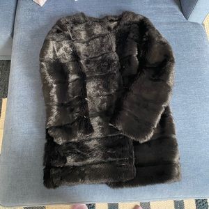 Love token 100% rabbit fur coat
